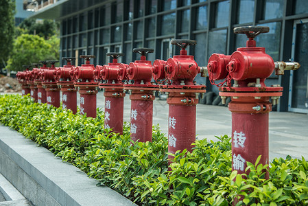 消防卡通消防栓背景