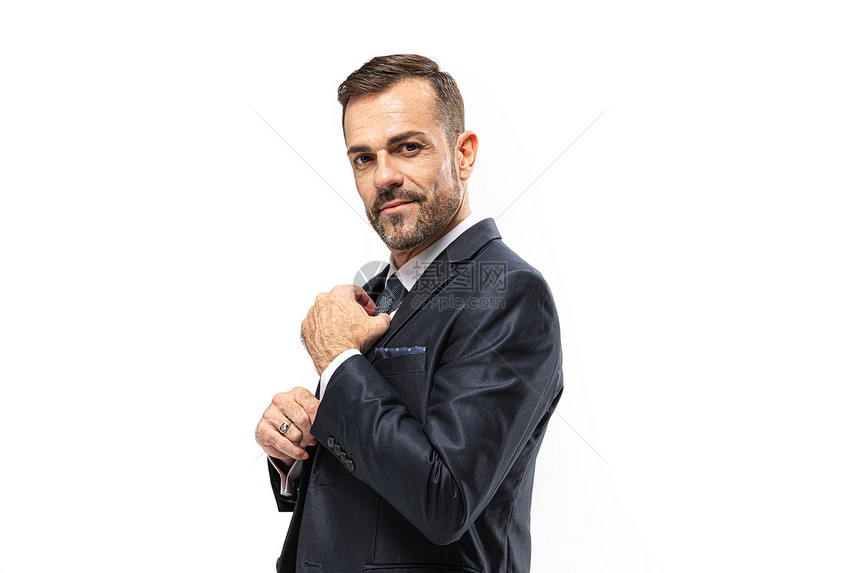 商务男性整理袖口图片