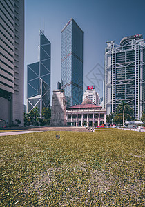 香港中环贸易区背景图片