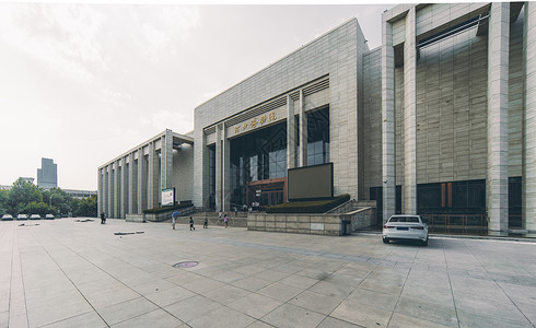 石家庄地标河北省博物馆背景