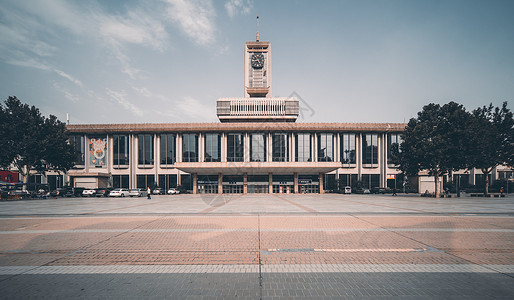 石家庄老火车站背景图片