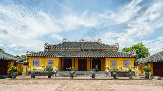 越南顺化皇城背景图片