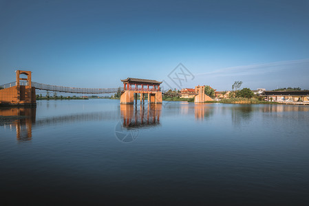 中式云彩湿地风云背景