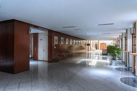 图书馆走廊空间设计背景图片