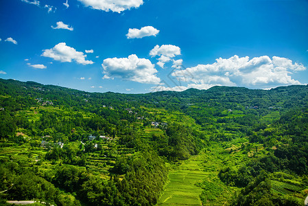 恩施地心谷恩施大峡谷山川风光背景