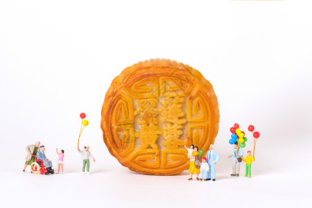 中秋月饼创意小人图片