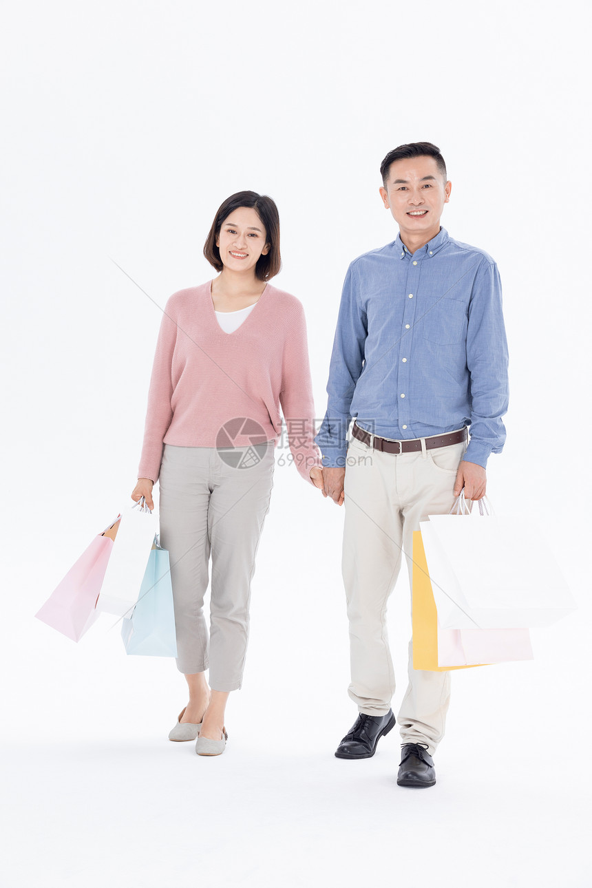 中年夫妻消费购物图片