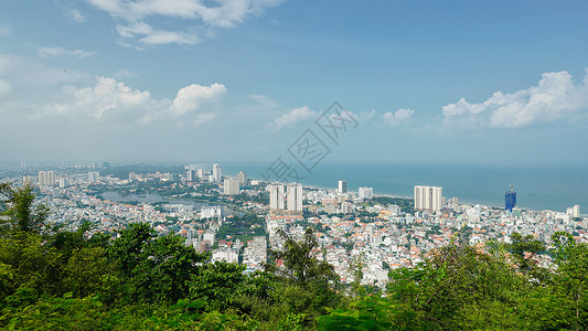 越南头顿海滨城市背景