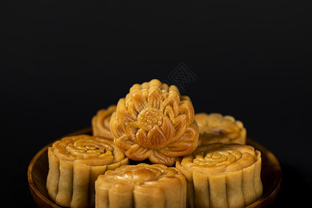 中秋广式月饼背景图片