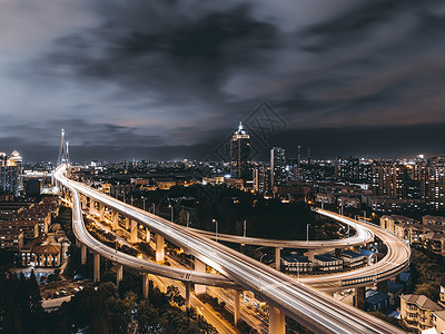 上海杨浦大桥高架高清图片素材