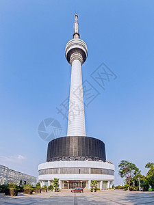 天津广播电视台武汉龟山电视塔背景