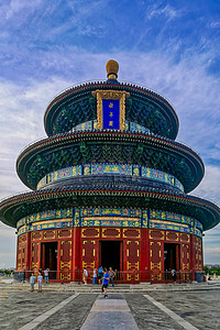 北京天坛古建筑风光图片