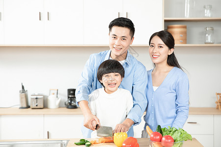 家人做饭一家人一起做饭背景