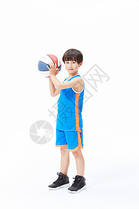 小男孩打篮球儿童篮球运动背景