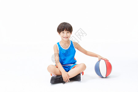 小男孩打篮球儿童篮球运动背景