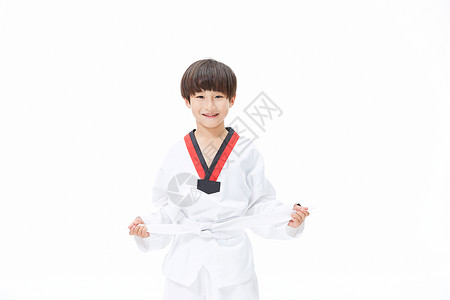 儿童体育运动跆拳道男孩背景