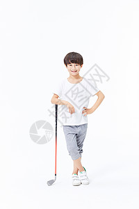 高尔夫男孩高尔夫儿童高清图片