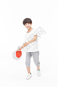 男孩打乒乓球背景图片