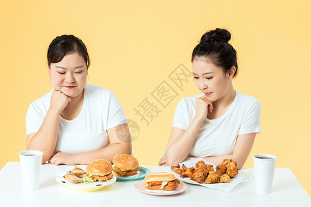 胖瘦姐妹花厌食图片