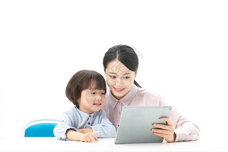 儿童幼教平板电脑在线学习背景