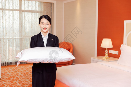 酒店服务贴身管家枕头服务背景图片