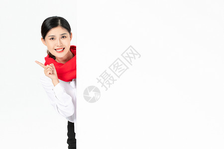 商务美女迎新年图片