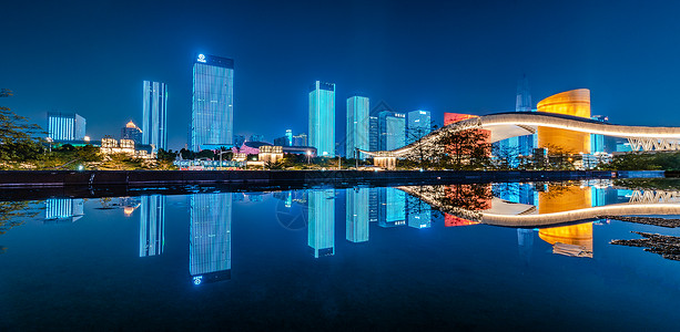 国庆节70周年深圳70周年国庆灯光秀背景