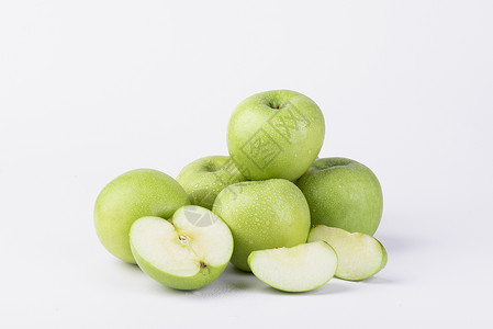 新鲜青苹果绿色青苹果高清图片