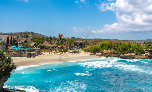 巴厘岛的蓝梦岛高清图片