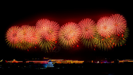 爆竹图片北京天坛的烟花红红火火背景