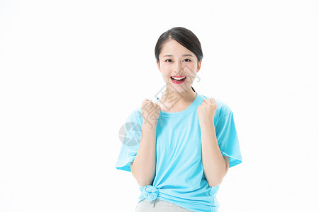 中国青年志愿者女志愿者加油形象背景
