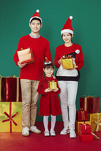 圣诞家庭欢乐形象图片