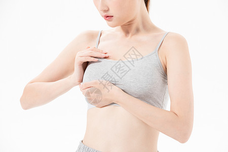 胸部检测女性丰胸背景