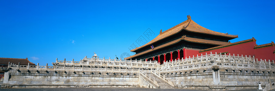 白色长图北京故宫天安门背景