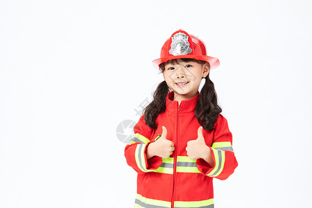 小小消防员点赞背景图片
