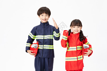 中国消防车小小消防员背景