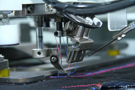 机械自动缝纫机背景