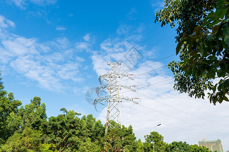电塔电力运输的电力塔高清图片
