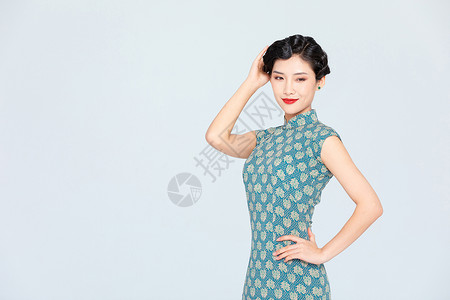 古风素材打印中国风古装美女背景