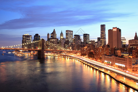 曼哈顿和布鲁克林大桥高清图片
