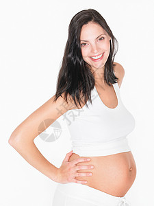 孕妇微笑图片