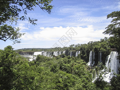 伊瓜苏瀑布，阿根廷，南美背景图片