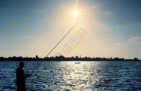 埃及亚历山大港海洋捕鱼图片