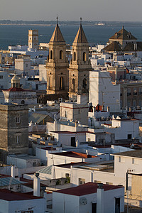 大教堂和屋顶鸟瞰图图片