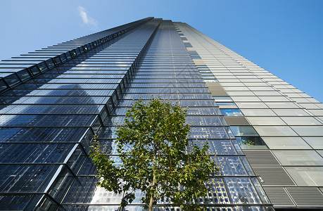 tower英国伦敦市Heron Tower上的太阳能电池背景