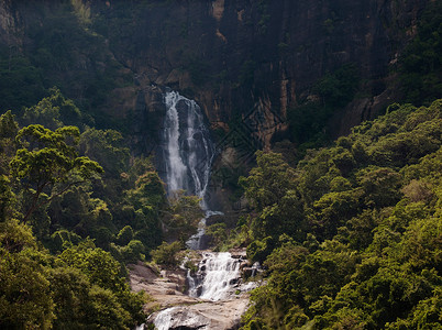 斯里兰卡拉瓦那埃拉瀑布高清图片