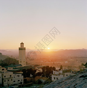 摩洛哥托德拉峡谷附近的小镇图片
