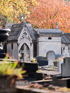 法国巴黎名人墓地背景图片