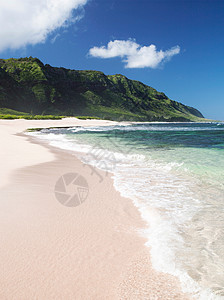 夏威夷奥阿胡莫库莱亚海滩高清图片