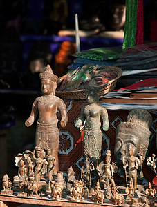 柬埔寨暹粒省吴哥窟出售的纪念品图片